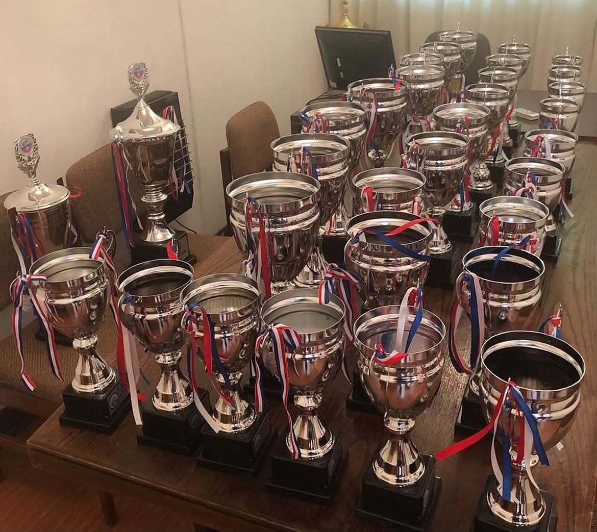 Copas preparadas para una premiación de LIFI